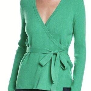 CAbi Green Sweater Wrap-around  NEW IN BAG  Size Large Style #6244 Sophia
